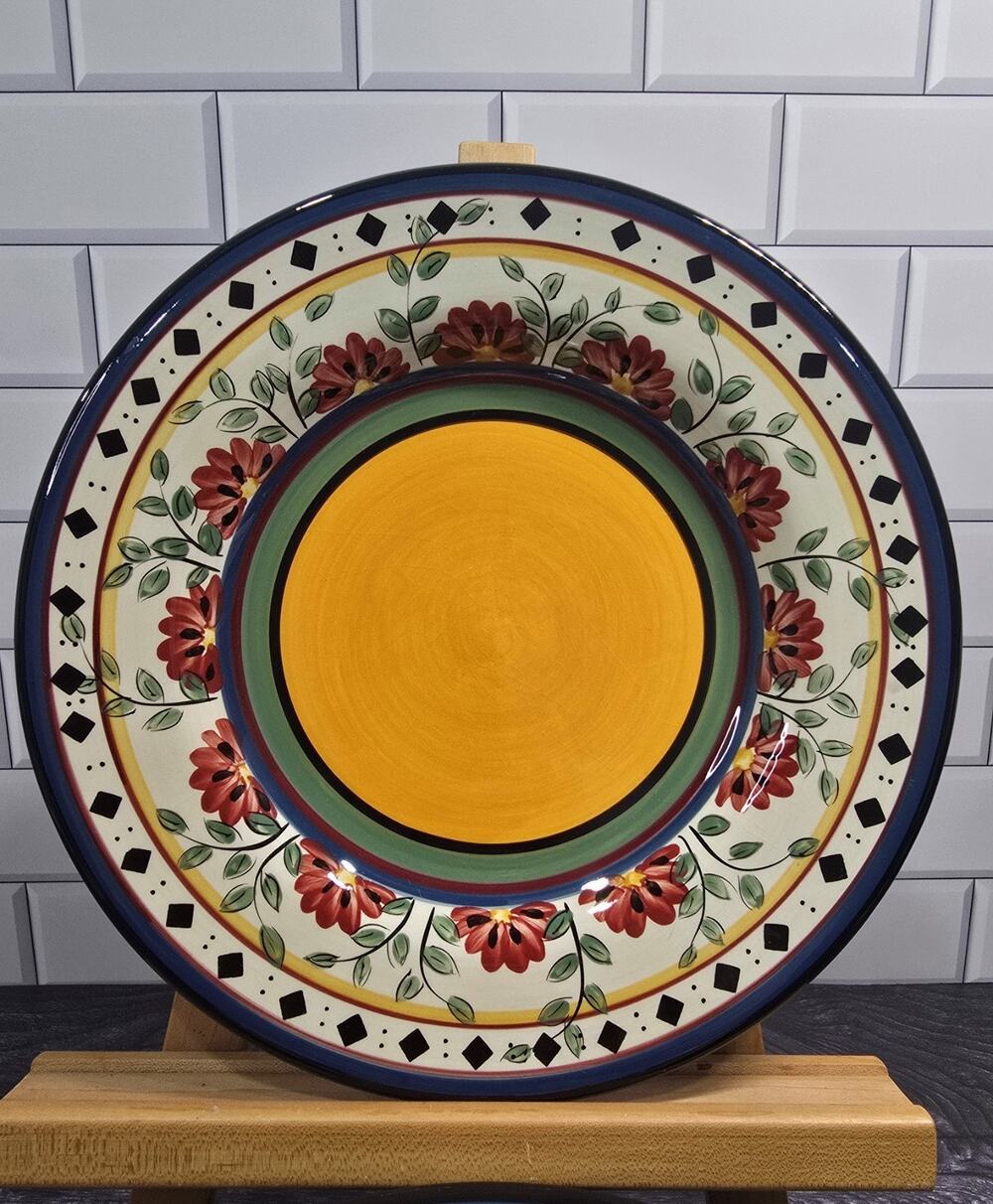 Pier 1 Alexandria Dinner Plate 11.25" Yellow Floral MINT Condition - Choose Qty